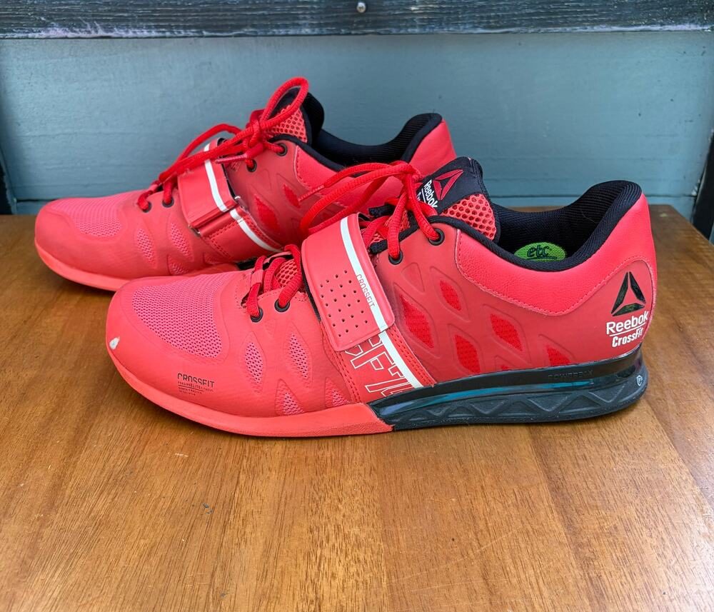 Reebok CrossFit Lifter Plus 2.0 Red Weightlifting Shoes Men’s 9.5 Powerbax